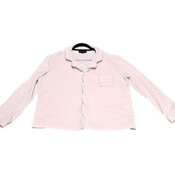 House Of Harlow 1960 Women's Pink Button-Down Pajama Set Size M - Picture 6 of 14